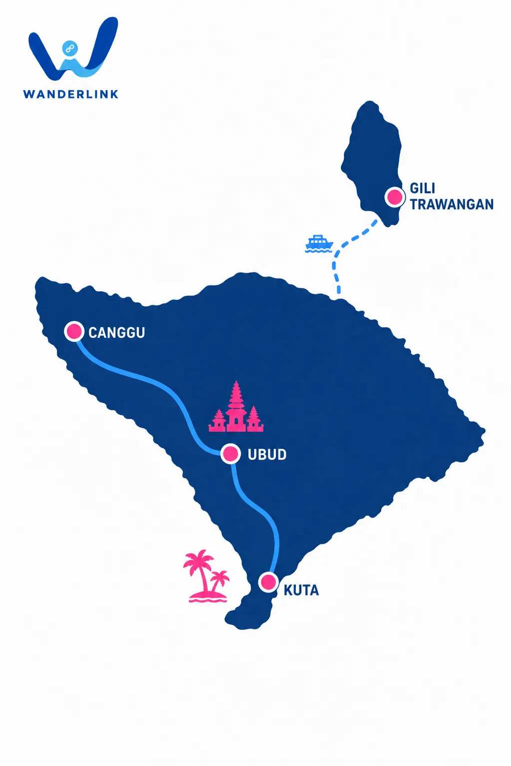 Map of Bali & Beyond destinations